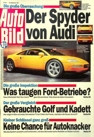 Deckblatt Auto Bild (38/1991)